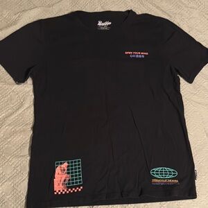 Brooklyn Cloth co. Open Your Mind Men’s M Black Tee  Graphic Accents